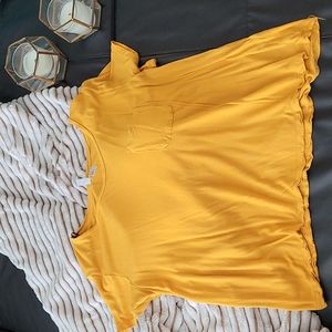 A yellow t-shirt